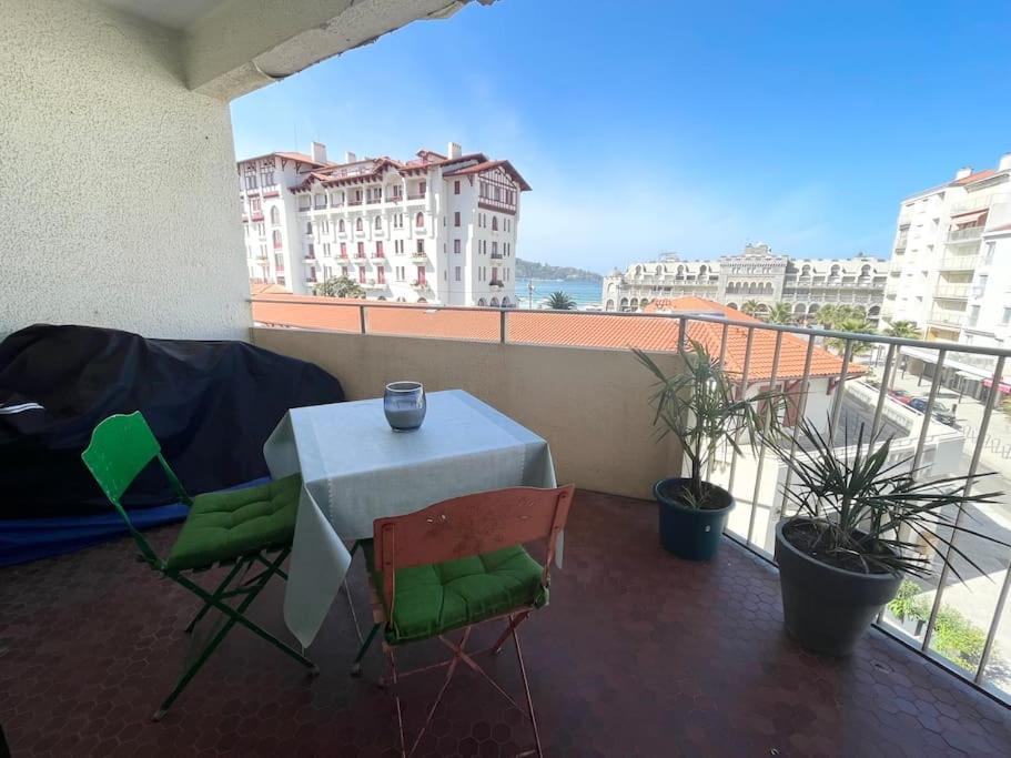 Hendaye Plage Charmant Studio 2Pers Avec Grande Terrasse Vue Mer Экстерьер фото